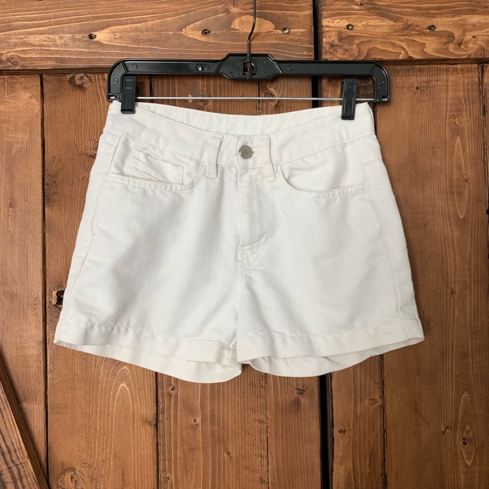 Diesel White Denim Shorts XXS 00